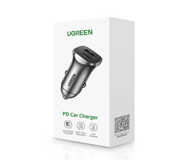 UGREEN Ładowarka samochodowa CD130 USB-A+PD 3.0 USB-C QC3.0 30W - 1488957 - zdjęcie 3